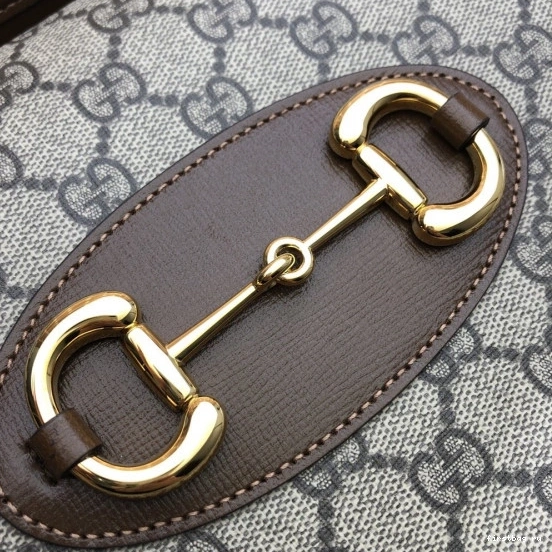 First bag ru 1955 handle bag Horsebit GUCCI small top 0730